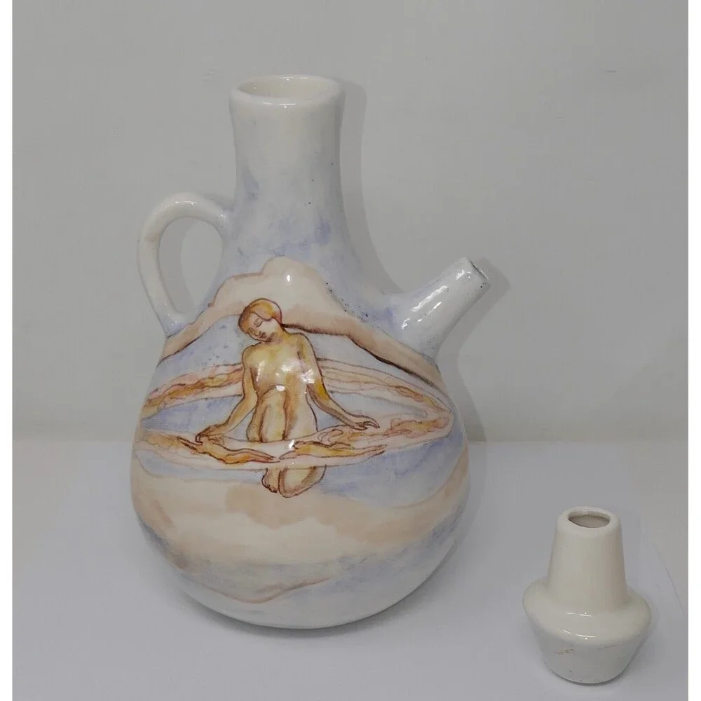 Vintage Ceramic Tea Pot Pitcher Decanter RARE